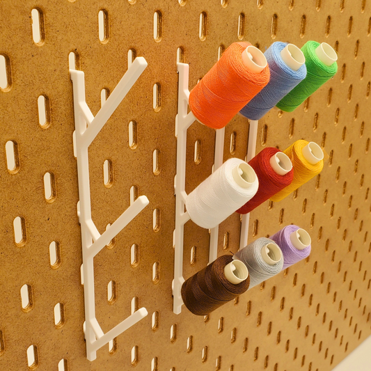 3 Spot Thread storage hooks for IKEA SKADIS pegboards