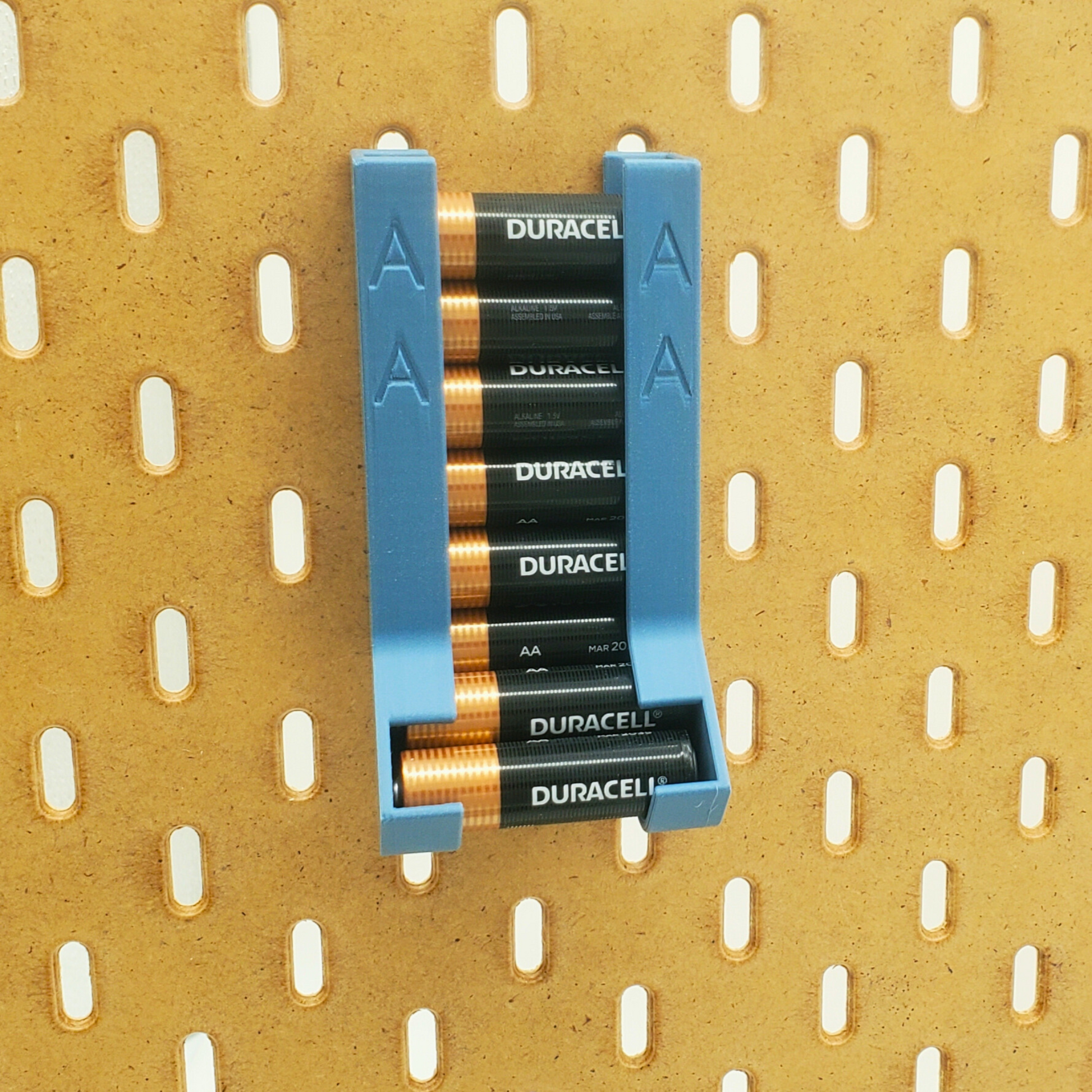 Muted Blue IKEA SKADIS Battery Holder