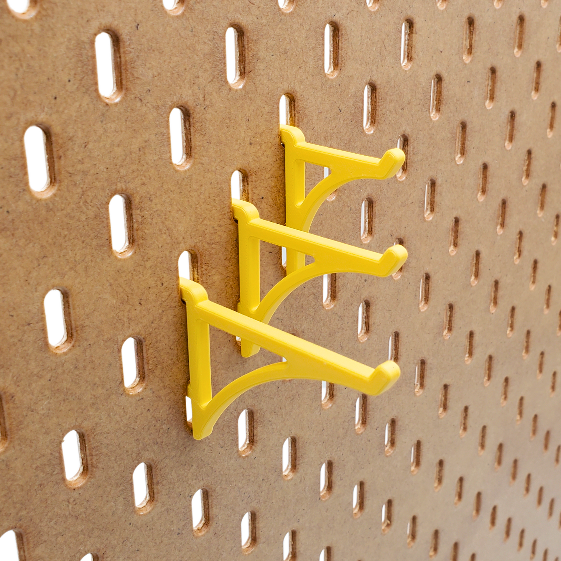 Savannah Yellow, Platform Hooks, in Small, Medium and Large versions for IKEA Skadis