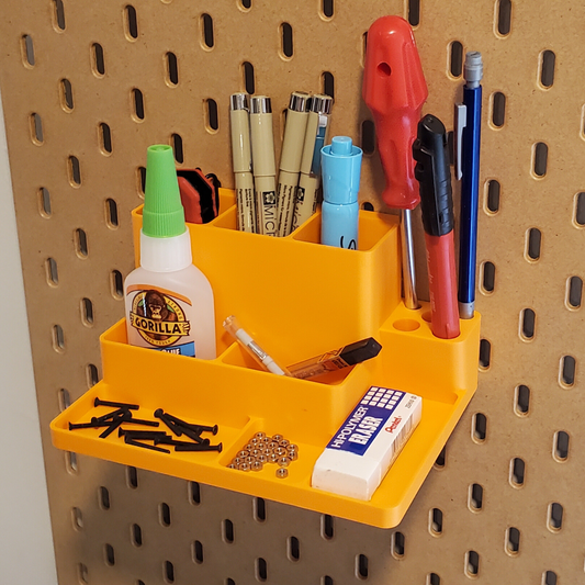 SKADIS Pegboard desk organizer for pencils, pens, glue and other small hardware