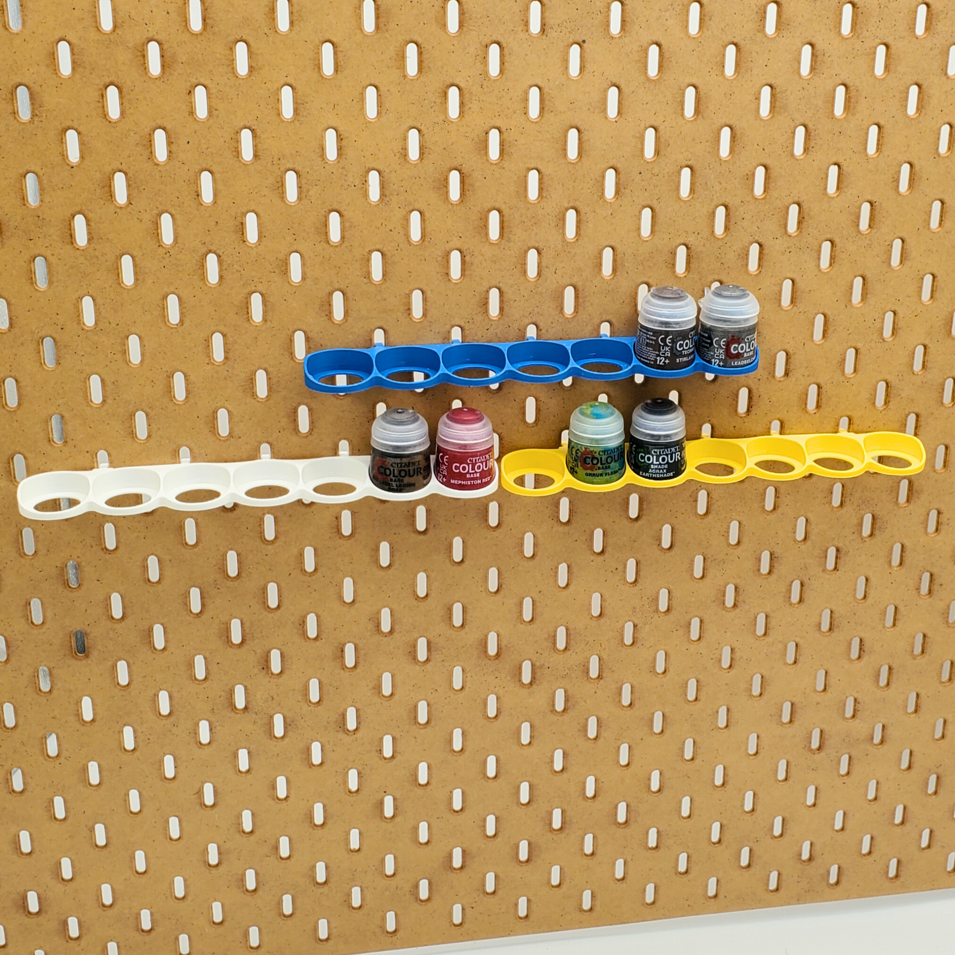 Nested vertical citadel paint racks