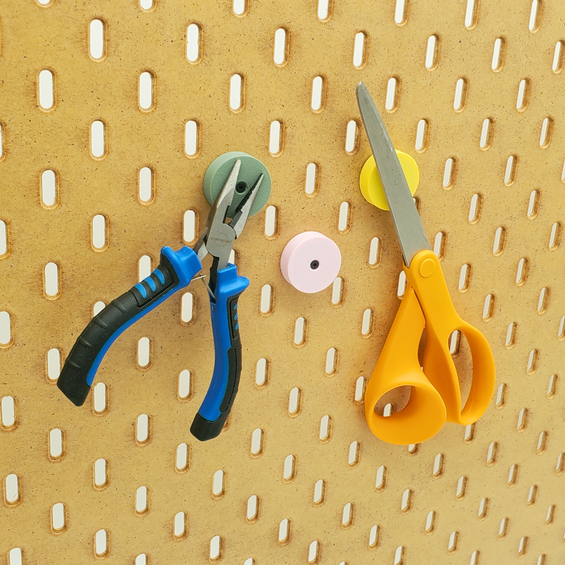 Magnet tool storage on  IKEA Pegboard,