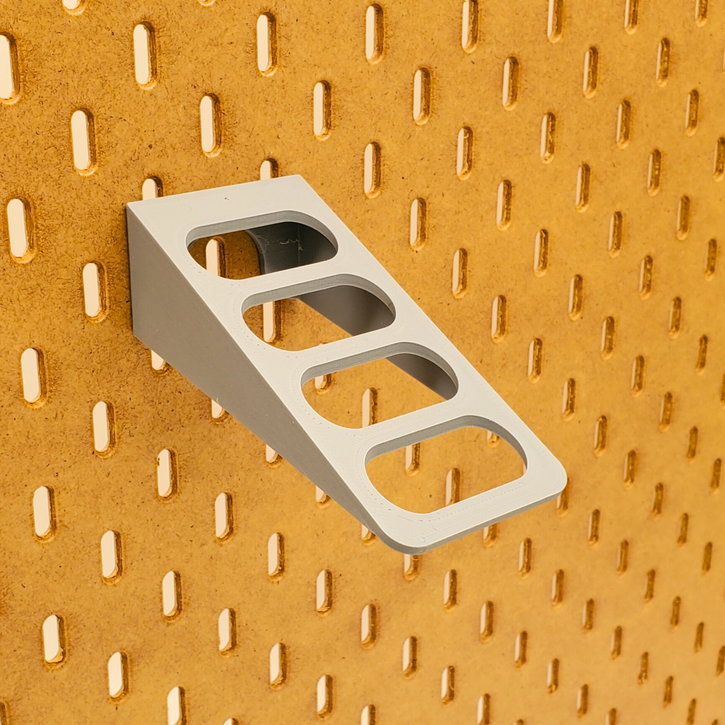 Fossil gray storage for tools like Pliers and side-cutters on SKADIS pegboard