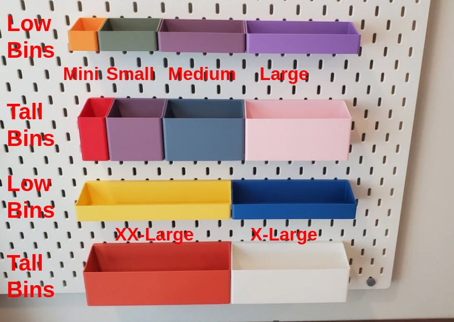 SKADIS Storage Bins, 12 Sizes